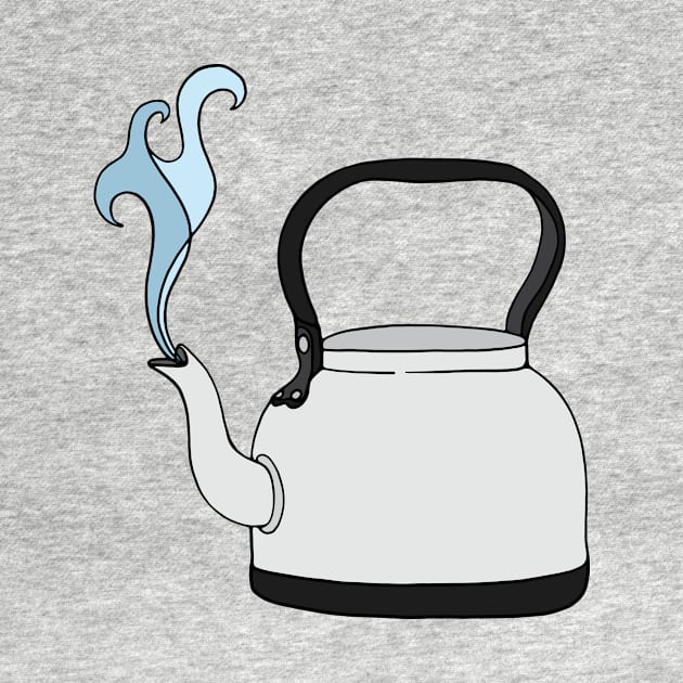 Steaming Tea Kettle by murialbezanson